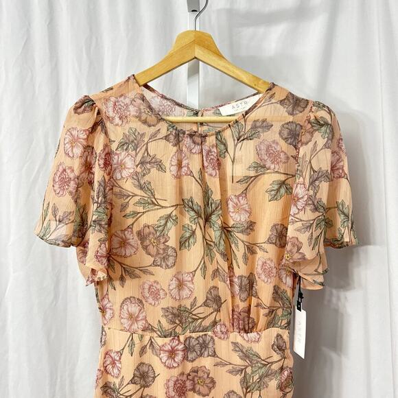 Astr the Label Floral‎ Asymmetrical Dress Size Small - Picture 5 of 13